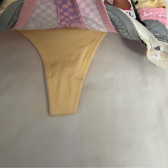 Pack of 5 thongs bow at front multi color - Picture 3 of 5